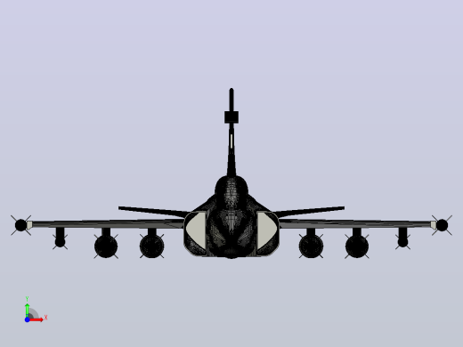 Gripen Nozzle and Missile飞机前视缩略图