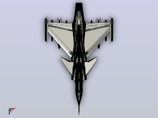 Gripen Nozzle and Missile飞机俯视缩略图