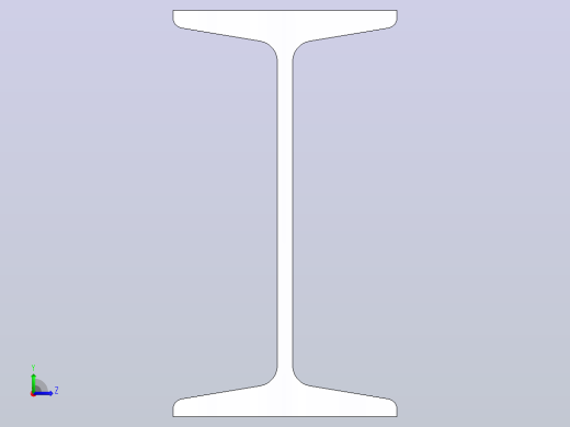 16#热轧工字钢3m.SLDPRT左视缩略图
