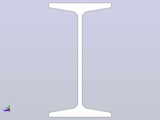 16#热轧工字钢3m.SLDPRT右视缩略图