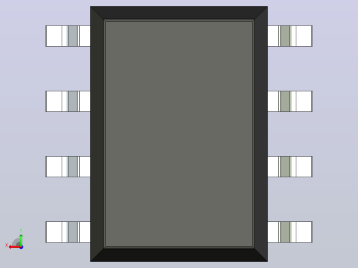 106x SOIC 封装（小外形集成电路）SOIC254P1030X500-8M后视缩略图