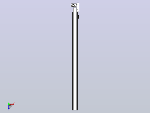 皮带直线轴半封闭可选导轨TPA-HNB-105D-90-L1400-ML-Y-P20-N3俯视缩略图