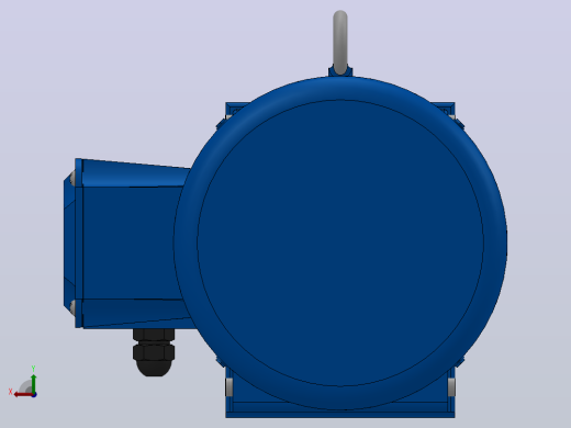 K37底脚轴伸式安装螺旋锥齿轮减速机K37-Y0.75-4P-12.14-M1-0°-A后视缩略图
