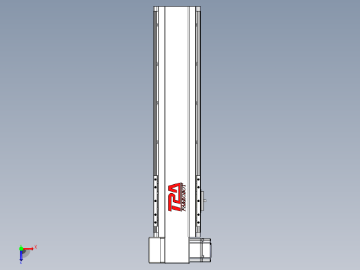 皮带直线轴半封闭可选导轨TPA-HNB-120D-110-L350-LP-C-P40-N3俯视缩略图