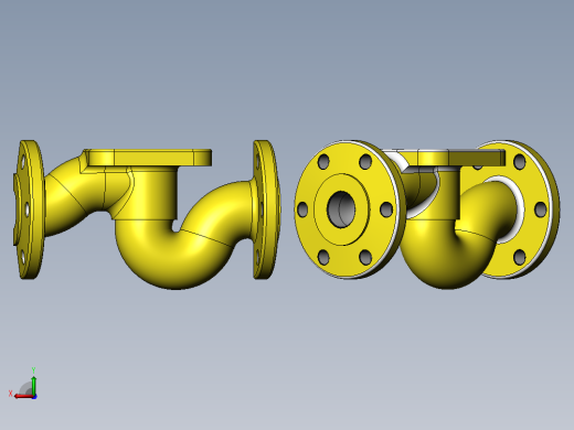Solidworks教程70高级管道设计模型溢流管道三维基本零件造型设计。后视缩略图
