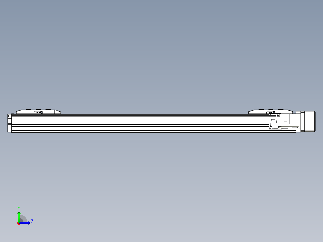 滚珠丝杠线性轴TPA-GCRS-50-1205C-L225-MR-M10-N3左视图