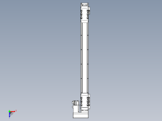 滚珠丝杠线性轴TPA-GCRS-50-1205C-L225-MR-M10-N3俯视缩略图