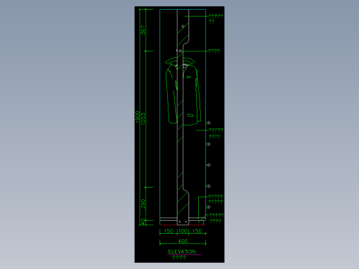 家装类CAD图块(五)-FH01075A