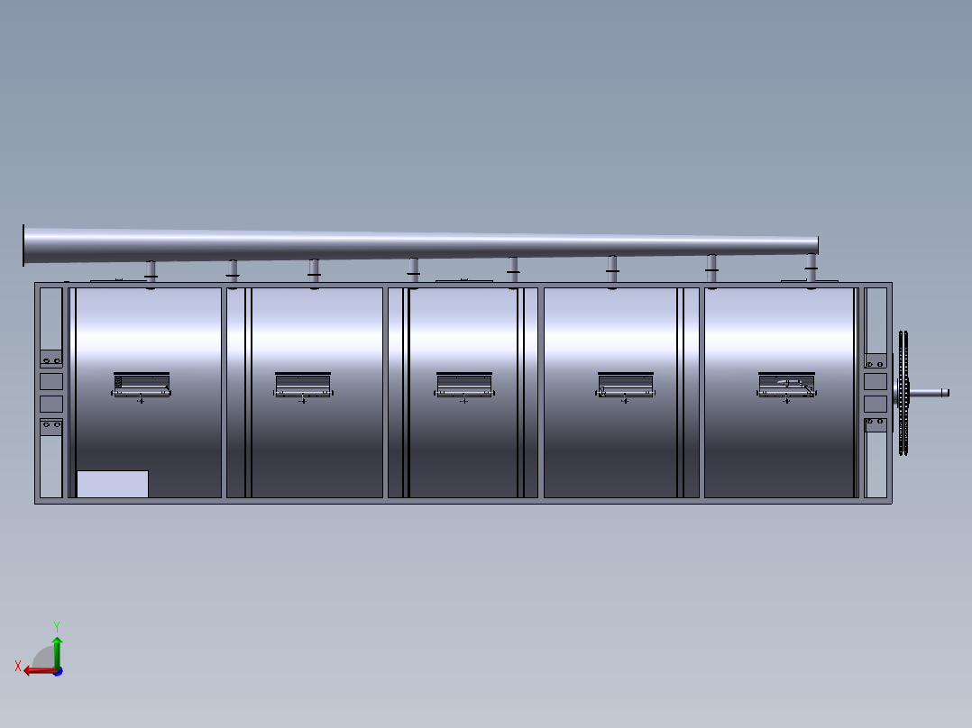 大型转子干燥机sw15可编辑后视图