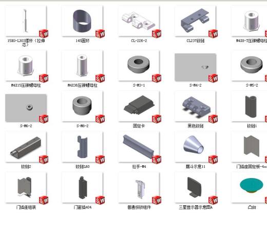 机械五金配件 机械素材3D图纸自动化设备solidworks模型缩略图