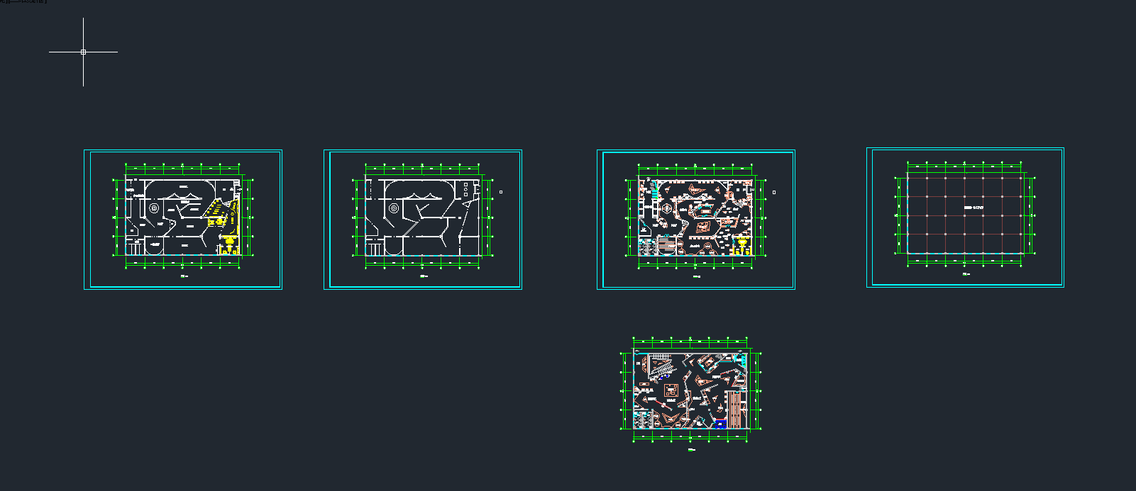 展览馆平面布局的两种方案