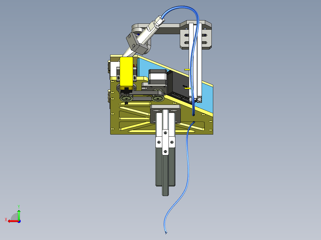 电容供料机构后视图