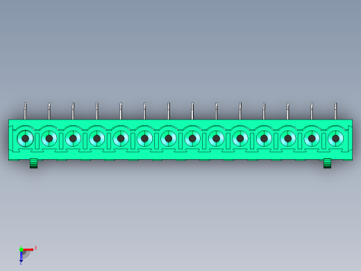 DEGSON 2EDG 系列 5.0mm 可插拔接线端子组-2EDGA-5.0-14P-14-00AH俯视缩略图