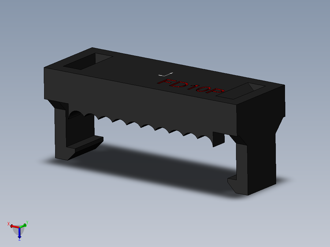 FDC-10 ( DS1018-2.54-10L )主视图