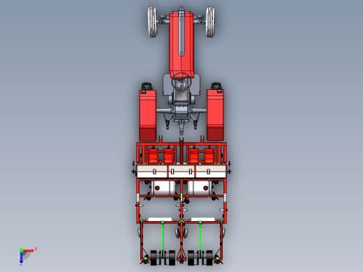 基于SolidWorks耕地播种机的结构设计-三维+CAD俯视缩略图