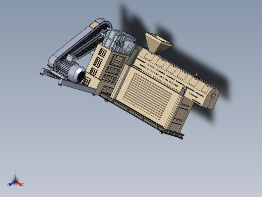 Extruder pellet machine挤出机颗粒机3D数模图纸 STP x_b格式
