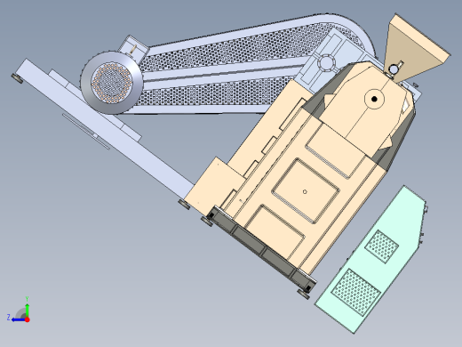 Extruder pellet machine挤出机颗粒机3D数模图纸 STP x_b格式右视缩略图