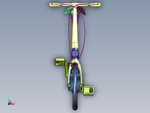 女生迷你助力电瓶自行车前视缩略图