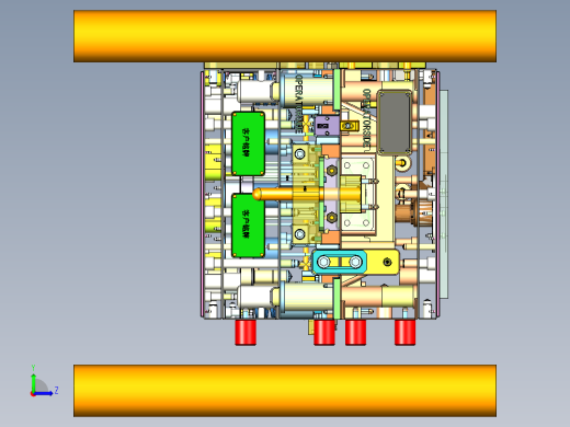 驾驶侧左出风口壳体模具左视缩略图
