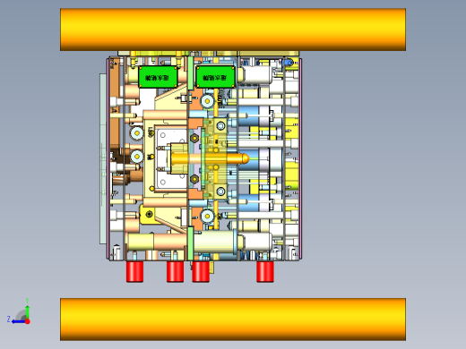 驾驶侧左出风口壳体模具右视缩略图