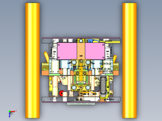 驾驶侧左出风口壳体模具俯视缩略图