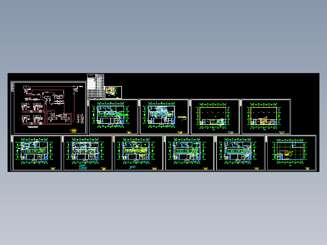 某外用药、滴丸车间GMP暖通空调图