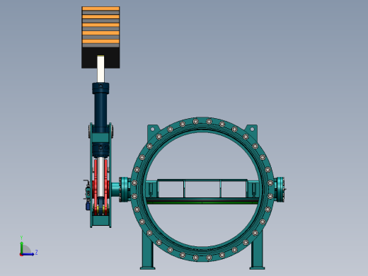 蝶阀8左视缩略图