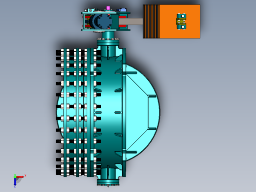 蝶阀8俯视缩略图