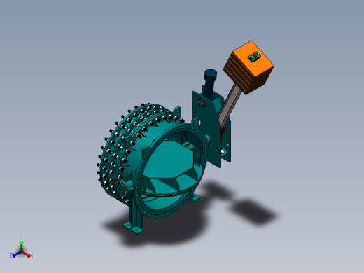 蝶阀8正等轴测缩略图