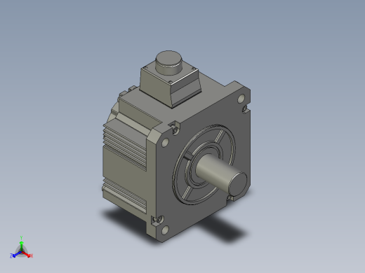 1500W MFME伺服马达正等轴测缩略图