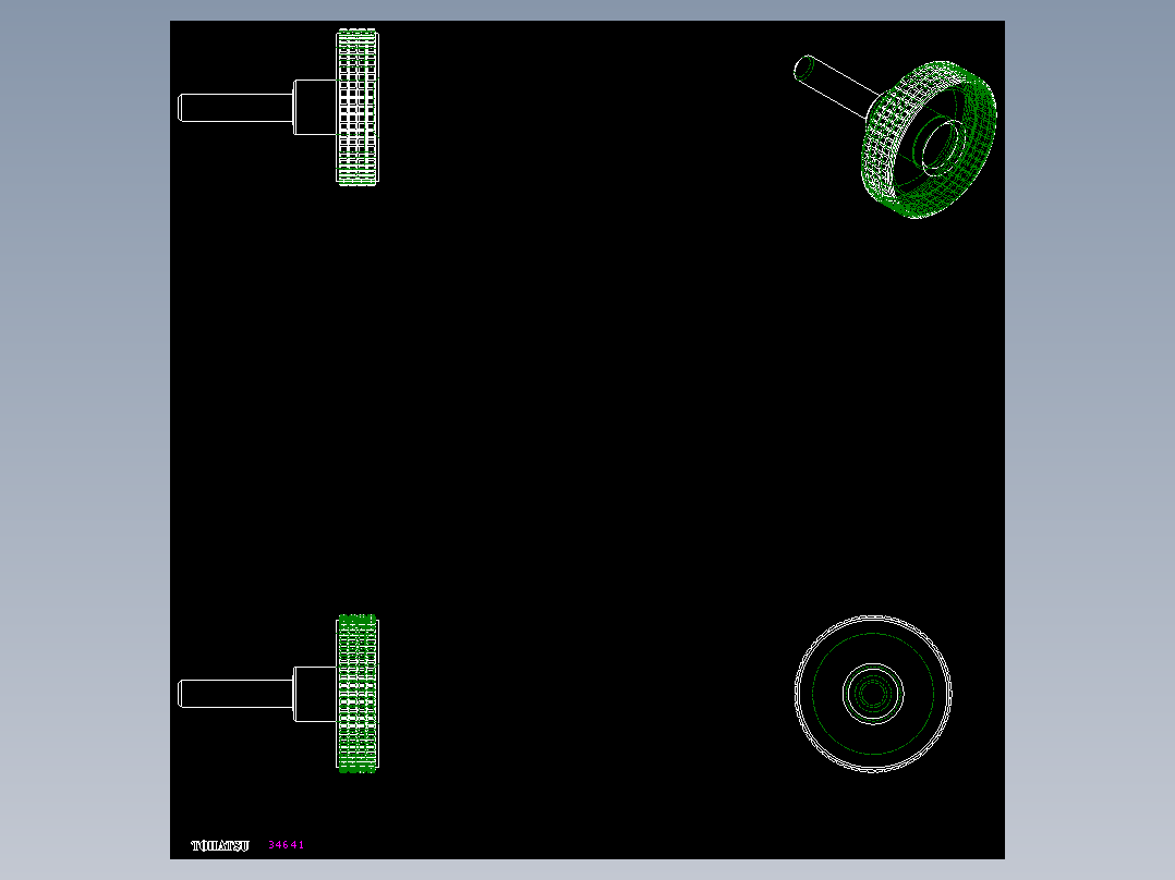 把手(公牙)MBT.p-2D多系列多零件图纸模型