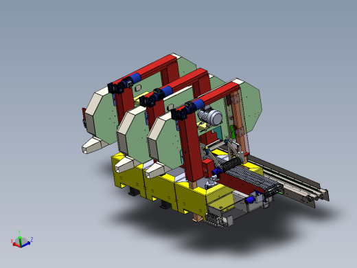 卧式原木切片机