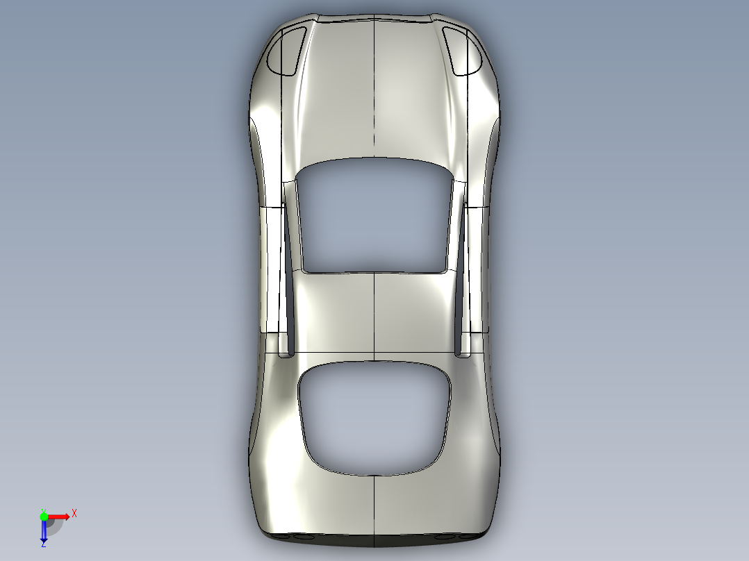 汽车车身 (10)俯视图