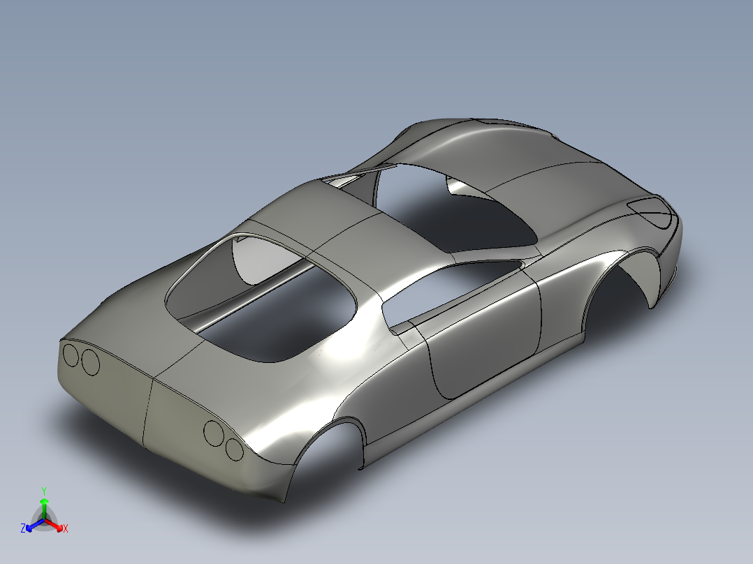 汽车车身 (10)正等轴测图