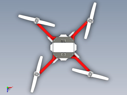 四轴无人机运输机俯视缩略图