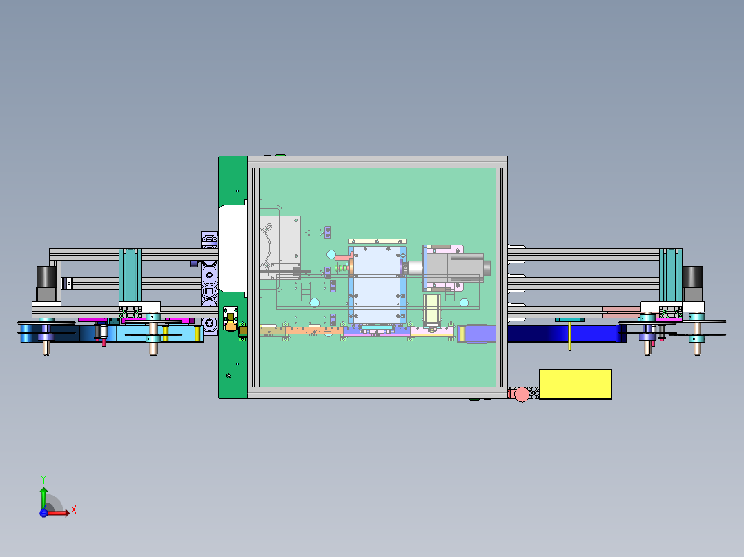 凸轮压入裁切机3D模型前视图