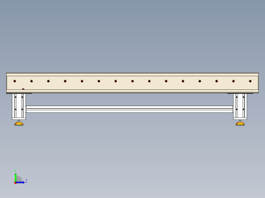 LE-O形带滚筒输送线左视缩略图