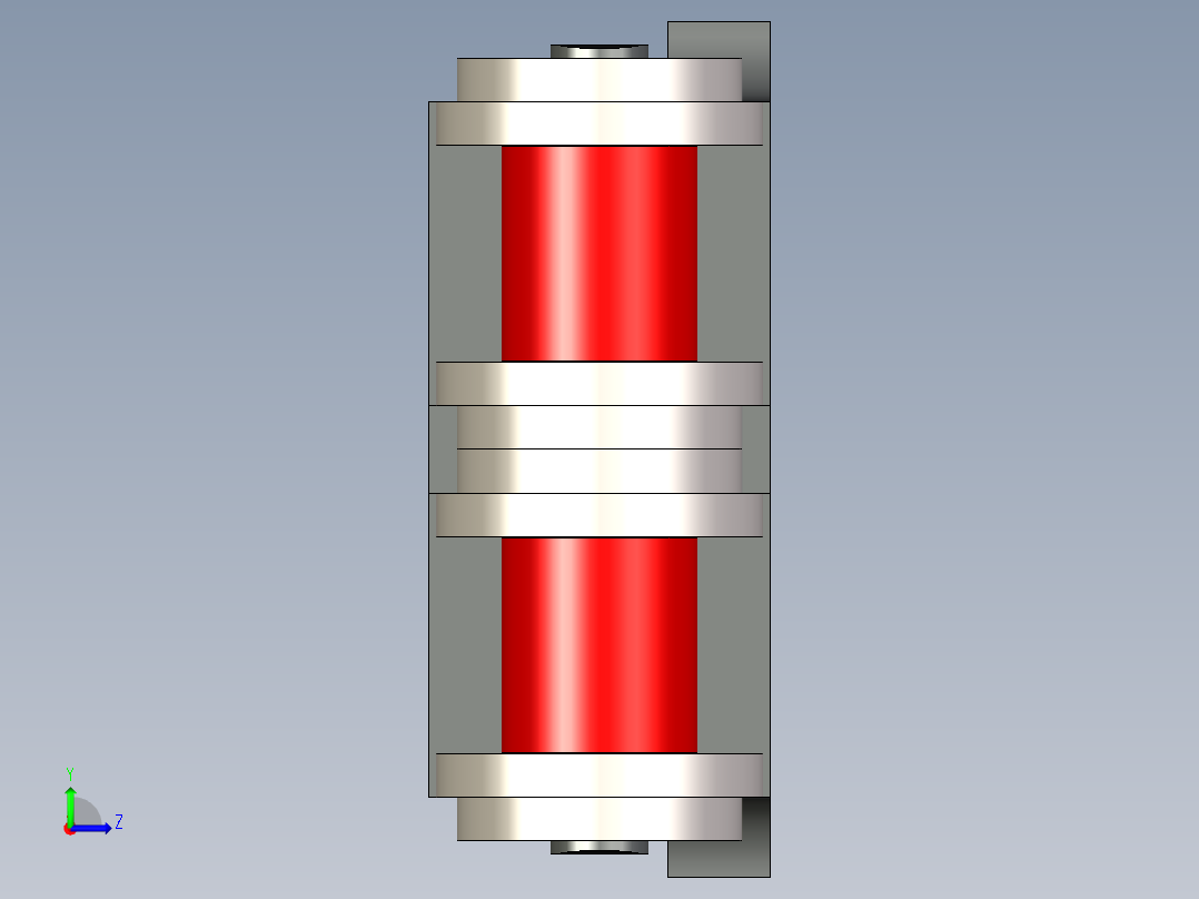 沟渠滚子链 JT7020---stp左视图