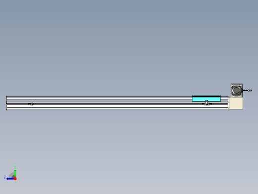 同步带滑台-半封闭B22H-L100-C-S1400-LU-P75-D3-N5右视缩略图