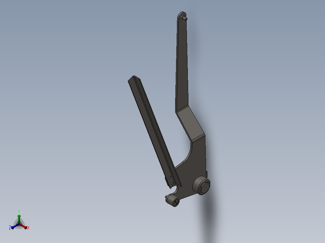 大连杆正等轴测图