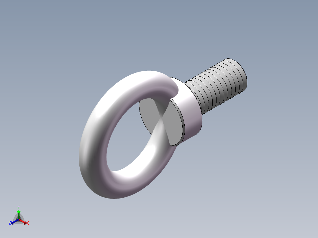 M12吊环装配体1正等轴测图
