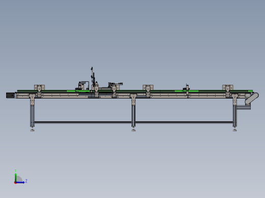 小型网带输送线分流机sw18可编辑左视缩略图