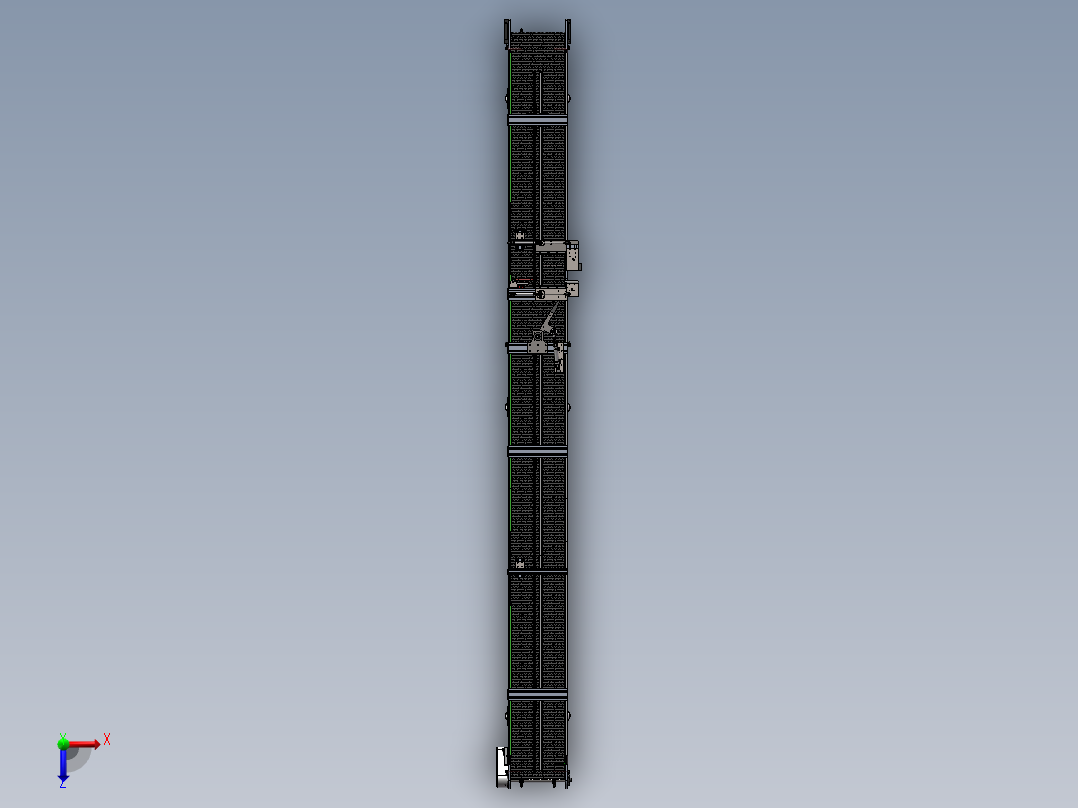 小型网带输送线分流机sw18可编辑俯视图