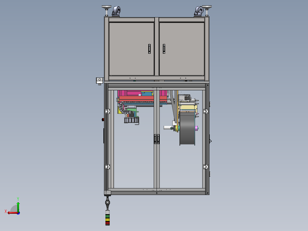 外观全检贴附机sw18可编辑后视图
