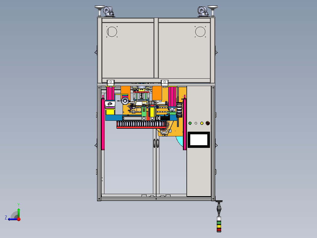 外观全检贴附机sw18可编辑右视图
