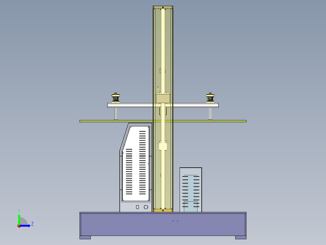 纸箱抗压机（sw20可编辑+工程图）左视图