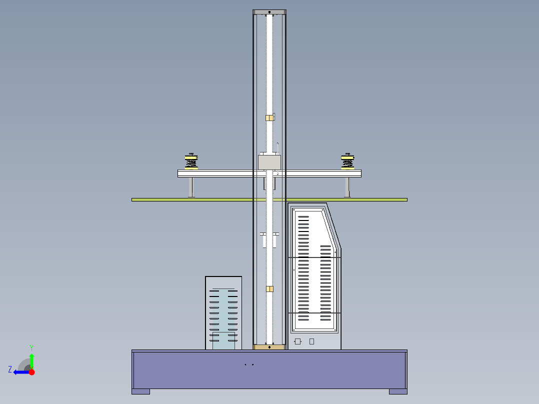 纸箱抗压机（sw20可编辑+工程图）右视图