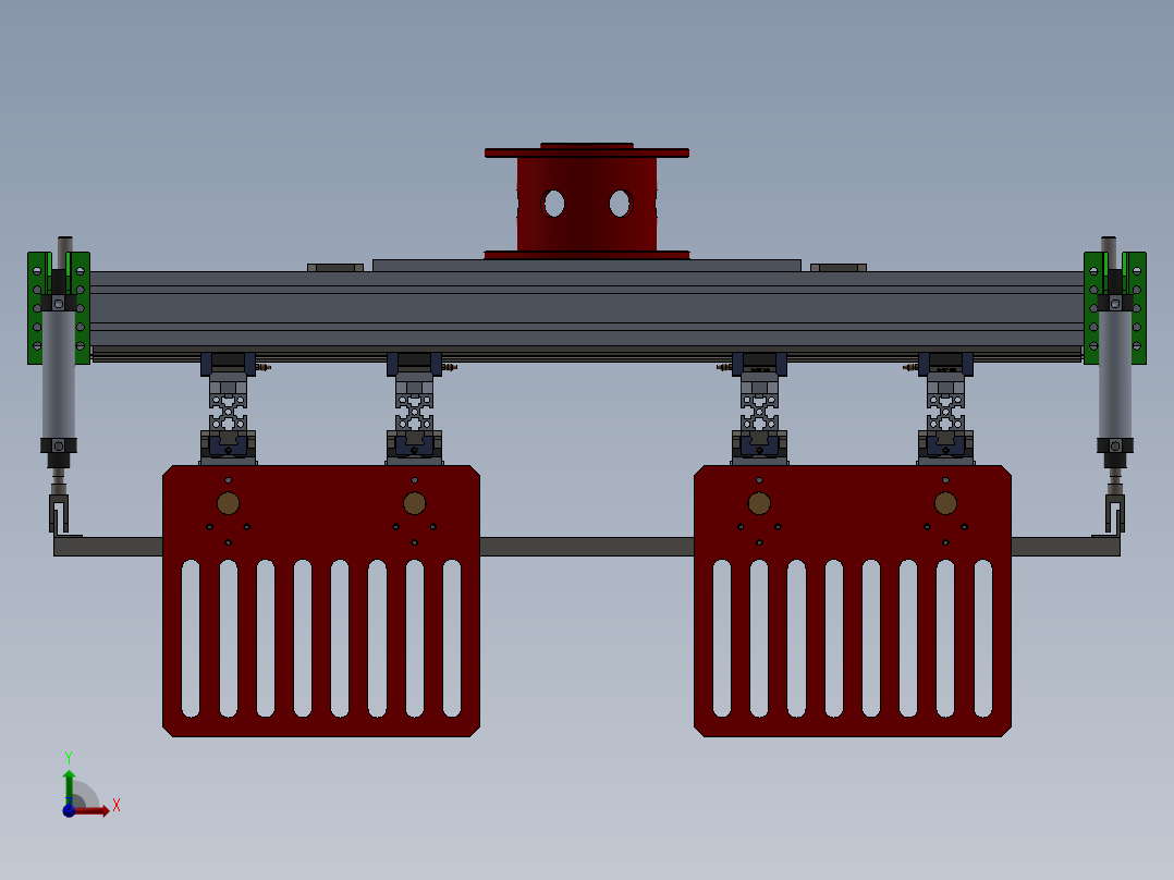 QH077Q大孔砖夹具前视图