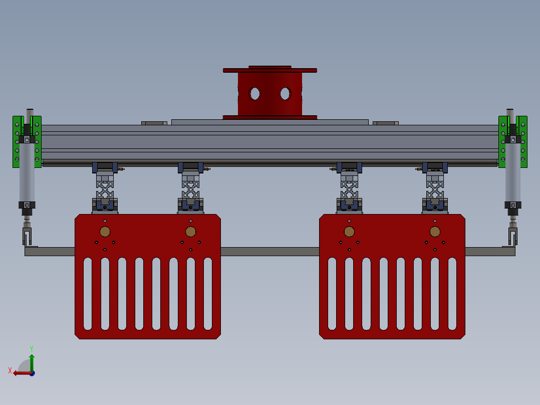 QH077Q大孔砖夹具后视图