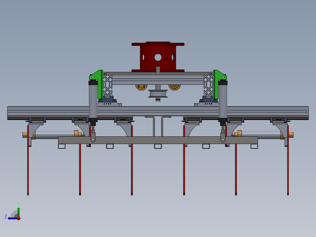 QH077Q大孔砖夹具右视图